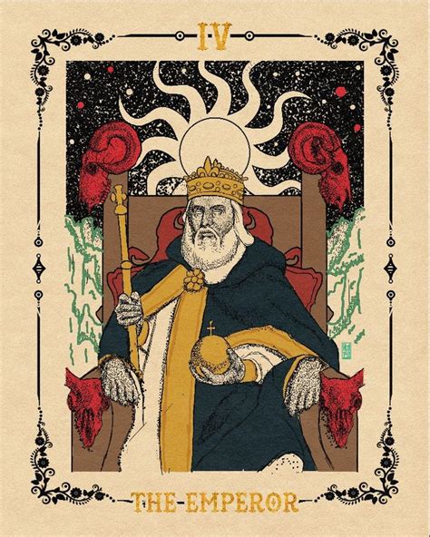 Iv The Emperor 👑 Tarot Card Disegni Impero