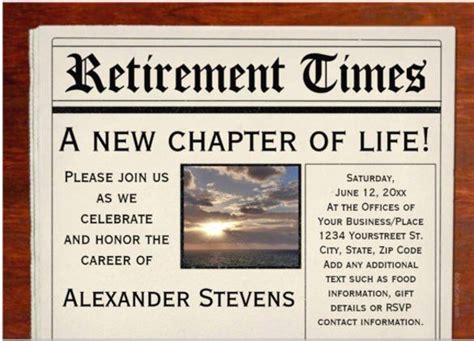 Notify your employer in writing of your intention to retire from your position. Inspirational Retirement Invitations Template Free in 2020 ...