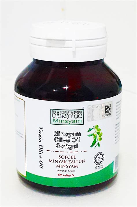 Advertisement design for minsyam olive oil softgel and kapsul habbatus sauda. Buy Minsyam Olive Oil Softgel 500mg, 60 Softgels | eRomman