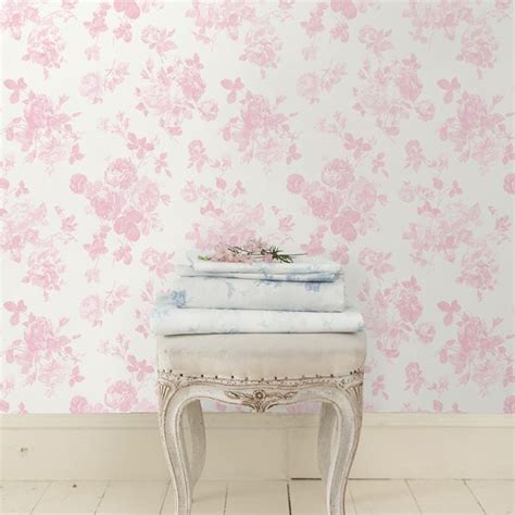 Everblooming Rosettes Pink Cabbage Rose Bouquets Wallpaper In 2022