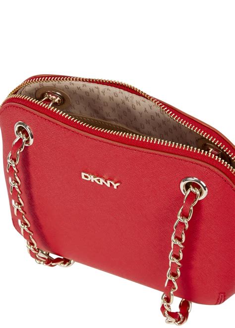 Dkny Bryant Park Red Saffiano Shoulder Bag In Red Lyst