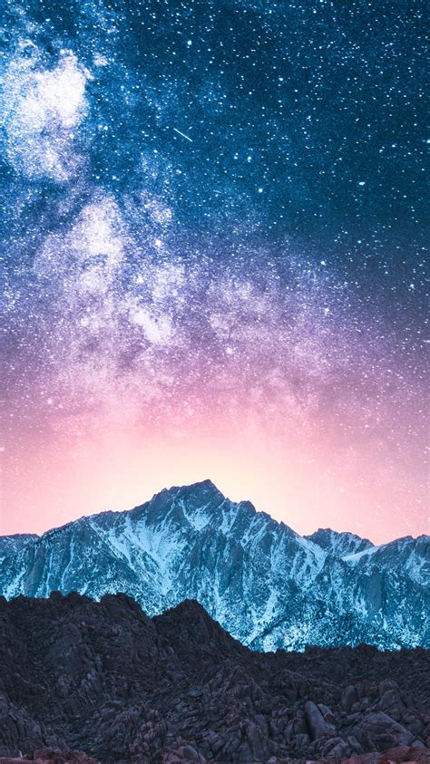 750x1334 Milky Way Shooting Stars 5k Iphone 6 Iphone 6s Iphone 7 Hd