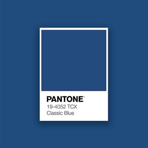 Pantone 2020 Pantone Classic Blue Color