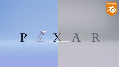 Creating A Pixar Logo In Blender Speed Art Youtube