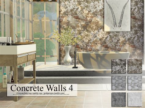 Sims 4 Ccs The Best Walls By Cross Architecture
