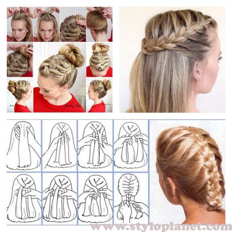 The french braid is a gorgeous way of making your hair maintenance free. French Braid Step by Step Tutorial for Girls | Stylo Planet