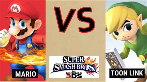 Mario Vs Toon Link Super Smash Bros For 3ds Battle 42 Youtube