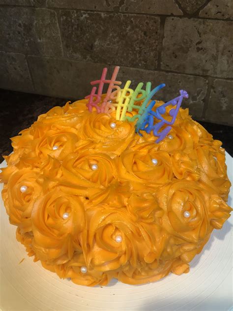 Orange Birthday Cake Orange Birthday Cake Birthday Cake Cupcake Cakes