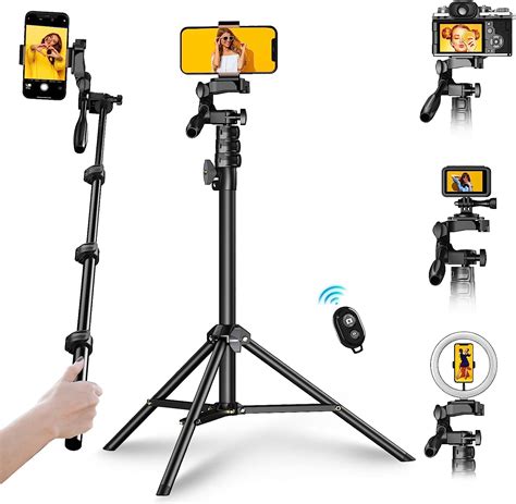 Amazon Com Apexel Cell Phone Tripod Selfie Stick Tripod With