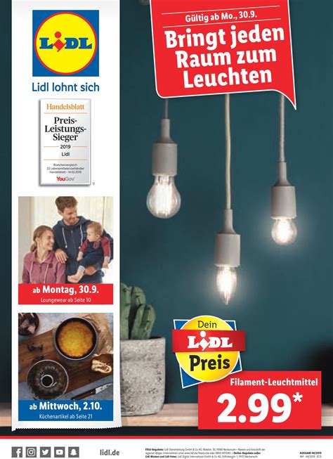 Kg is a german international discount supermarket chain that operates over 12,000 stores across europe and the united states. Lidl Aktueller Prospekt 30.09 - 05.10.2019 - jedewoche ...