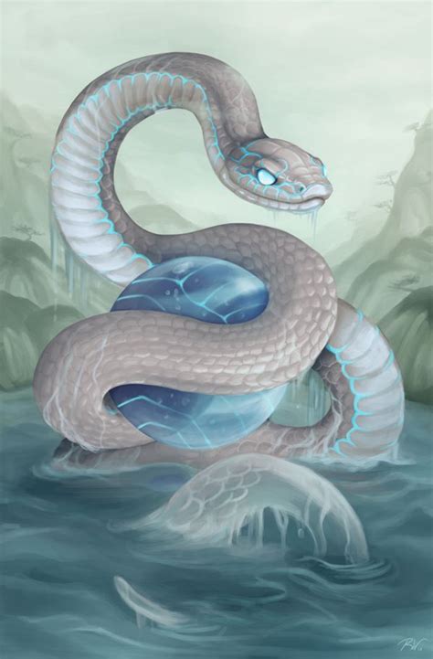 Year Of The Snake By Sleepingfox On Deviantart Fantasy Creatures Art Mythical Creatures