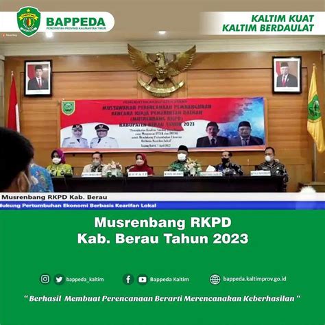 Musrenbang Rkpd Kab Berau Tahun 2023