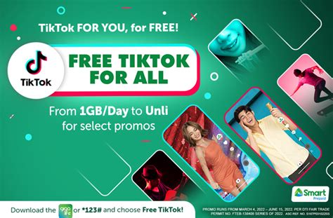smart s free tiktok for all now available with prepaid promos pinoy techno guide