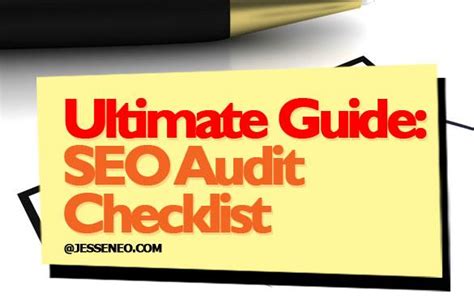 Ultimate Guide SEO Audit Checklist
