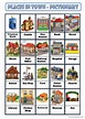 PLACES IN TOWN pictionary (picture d…: English ESL worksheets pdf & doc