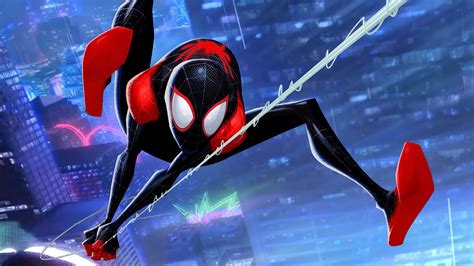 Miles Morales Web Swing Spider Man Into The Spider Verse 4k 27847