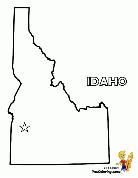 Printable Map Of Idaho Printable Maps