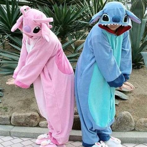 Comprar Pink Stitch Traje Pijama Cosplay Pijama Azul