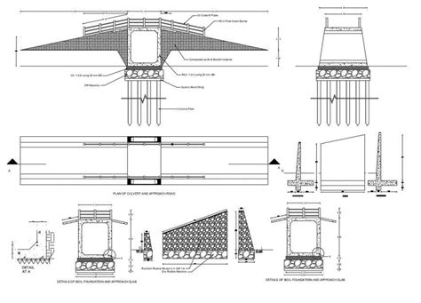 Box Culvert Detail Elevation Section And Plan Dwg File Cadbull