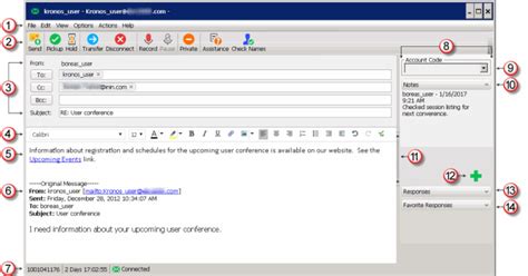 Interaction Desktop Help Email Window For Outgoing Messages