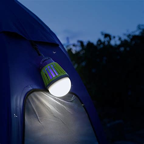 Enkeeo 2 In 1 Camping Lantern Bug Zapper Tent Light Portable Ipx6