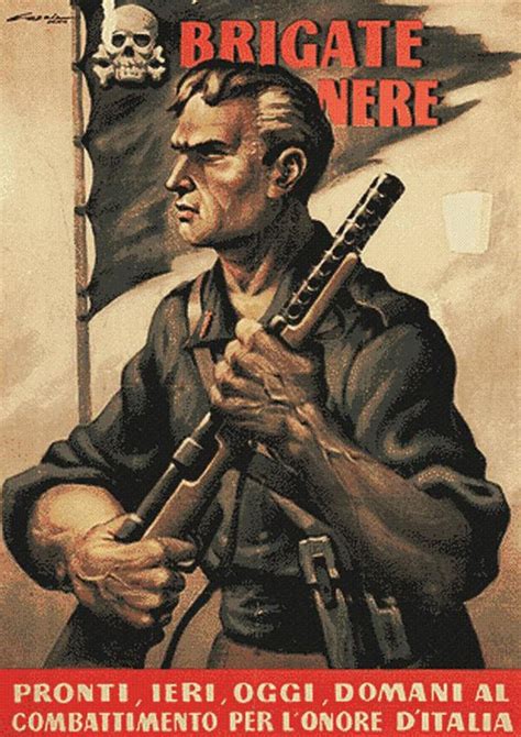 Italian Fascist Propaganda Black Brigade Italy Posters Etsy