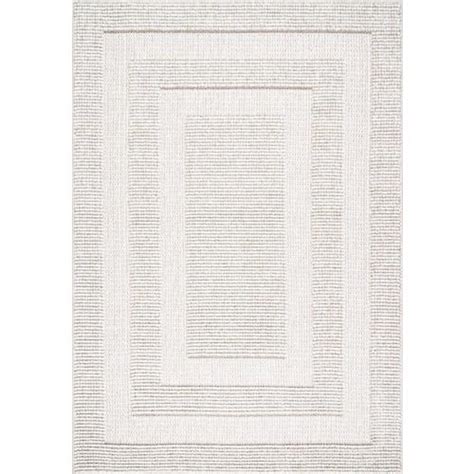 Nuloom 8 X 10 Beige Indoor Border Area Rug In The Rugs Department At