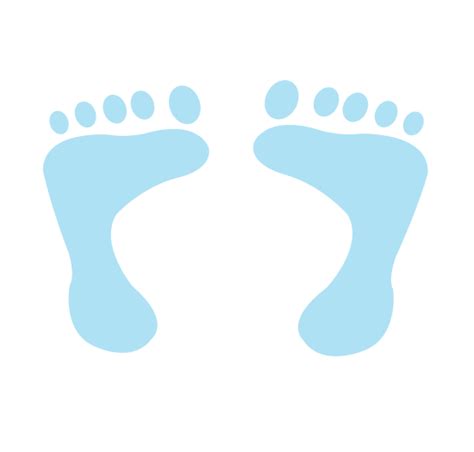 Baby Boy Footprints Clipart Best