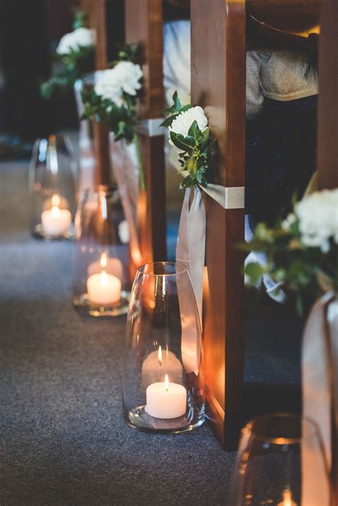 Wedding Altar Candles Candlelight Wedding Ceremony Church Wedding