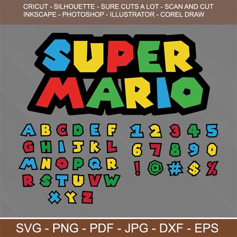Super Mario Letter Template