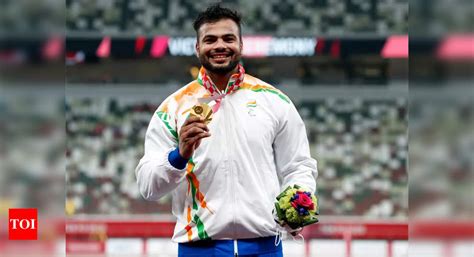 sumit antil javelin thrower sumit antil clinches india s second gold in paralympics with