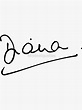"Princess Diana Signature" Sticker for Sale by Modestquotes | Redbubble
