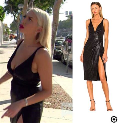 Stassi Schroeders Black Dress At Tom Tom