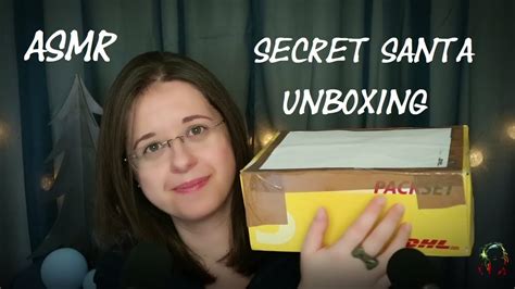 asmr 🎁 secret santa 🎁 unboxing 🎁 deutsch german youtube