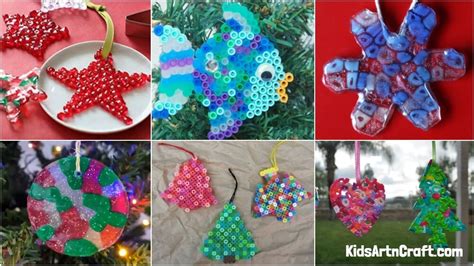 Melted Pony Bead Christmas Ornament Crafts Kids Art And Craft