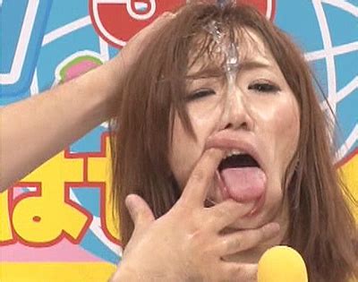 More Bukkake Panic On Live Tv Japanese News Reporter Covered In Cumshots For All To See