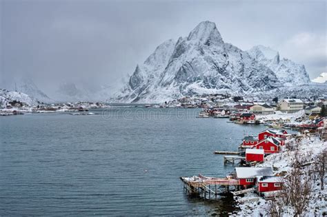 Reine Fishing Village Norway Stock Image Image Of Norwegian