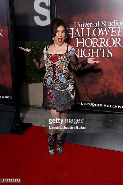 Jennifer Tilly Attends The Universal Studios Halloween Horror Nights