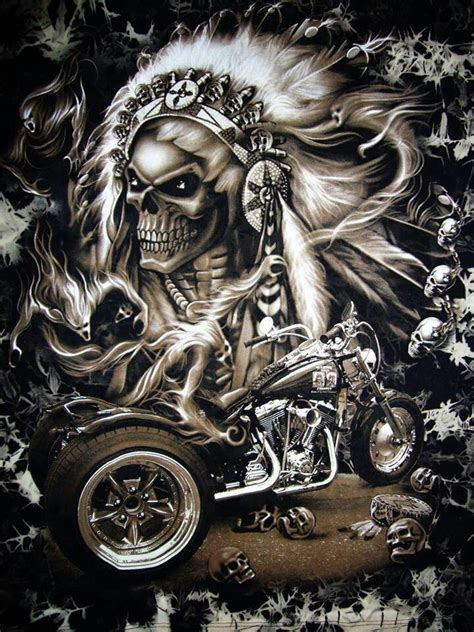 Awesome Biker Art Motorcycle Art Dark Fantasy Art Dark Art Digital
