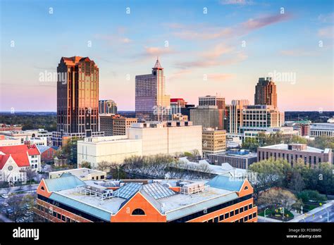 Raleigh North Carolina Usa Downtown City Skyline Stock Photo Alamy