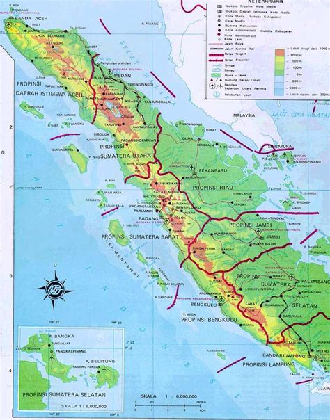 Peta Kota Peta Pulau Sumatera