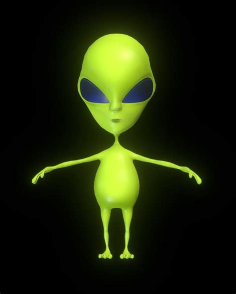 3d Alien Cartoon Ar Turbosquid 1297448