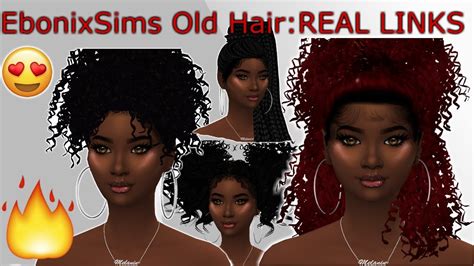 Sims 4 Curly Hair Cc Ebonix Cc Haul Cc Shopping Youtube