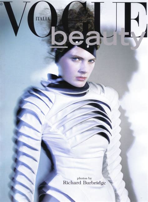 ‘vogue Italia Beauty Constance Jablonski By Richard Burbridge For