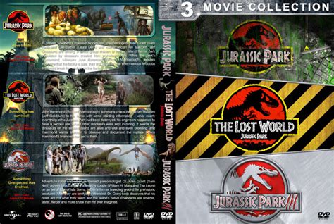 Jurassic Park Triple Feature 1993 2001 R1 Custom Dvd Cover Dvdcovercom
