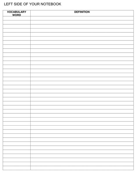 Cornell Notes Template Download Free Documents For Pdf Word And Excel