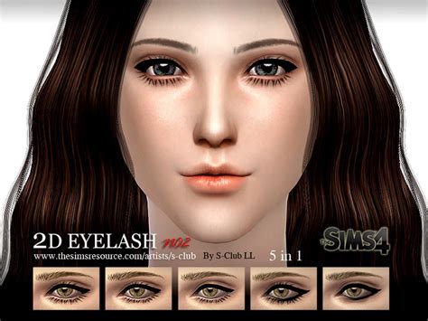 The Sims Resource S Club Ll Thesims4 Eyelash 02