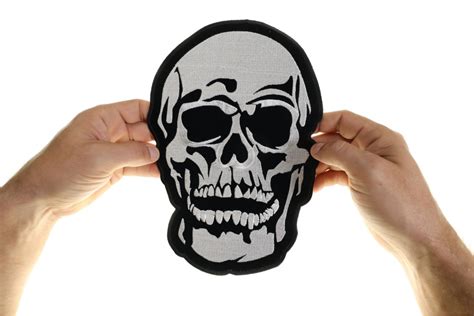 Large White Baron Skull Patch By Ivamis Patches