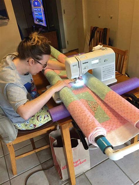 Maybe you would like to learn more about one of these? Homemade quilt frame for domestics | Homemade quilts, Diy quilting frame, Quilting frames