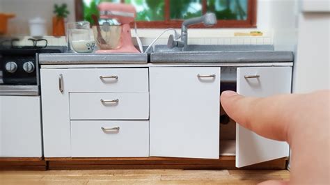 Click to place a base cabinet anywhere in the kitchen. 초미니! 싱크대 아래장 만들기 Miniature kitchen cabinet tutorial - YouTube